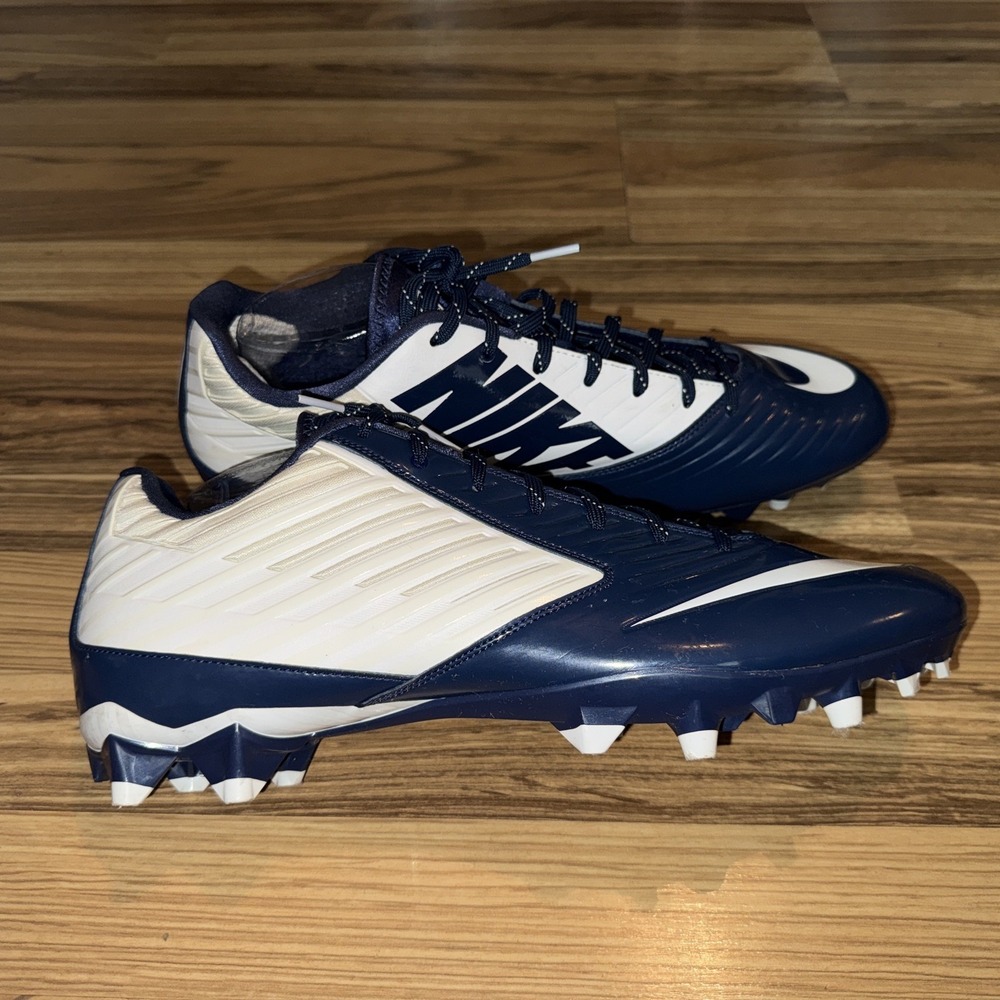 Men's Size 14 Vapor‎ Speed Low Football Cleats Navy/White